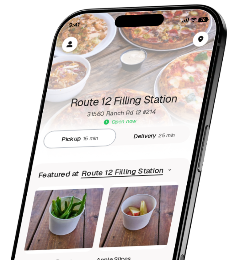 Route 12 Filling Station app preview